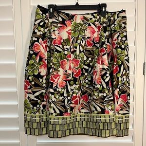 Talbots midi Floral Skirt